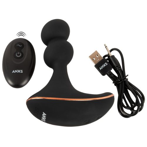 Anos Remote Control Rotating Prostate Massager w Vibration from Nice 'n' Naughty