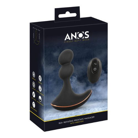 Anos Remote Control Rotating Prostate Massager w Vibration from Nice 'n' Naughty