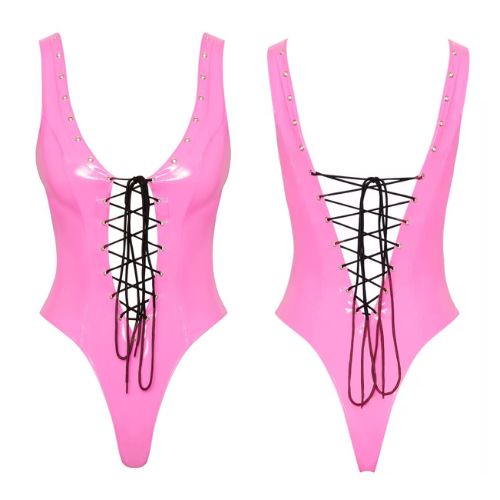 Black Level Laced Vinyl Body Pink from Nice 'n' Naughty