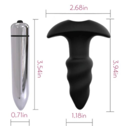 Honey Play Box Corkscrew Anal Fantasy Vibrating Butt Plug  Silicone from Nice 'n' Naughty