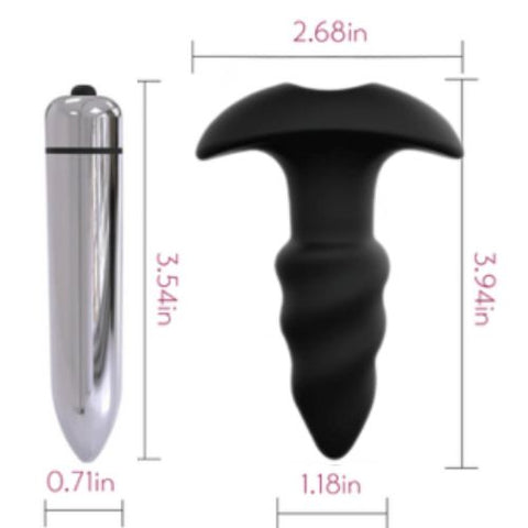 Honey Play Box Corkscrew Anal Fantasy Vibrating Butt Plug  Silicone from Nice 'n' Naughty