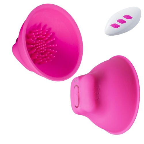 Honey Play Box Nina - Vibrating Nipple Suckers Pink Silicone from Nice 'n' Naughty