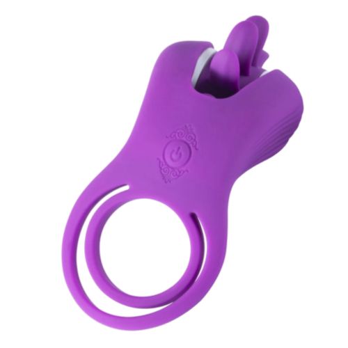 Honey Play Box Roxy - Dual Clit Flicker Vibrating Cock Ring from Nice 'n' Naughty