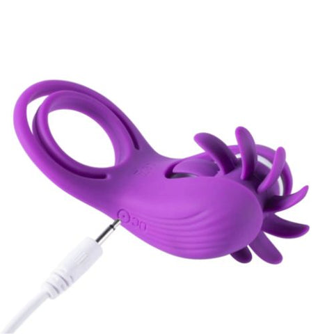 Honey Play Box Roxy - Dual Clit Flicker Vibrating Cock Ring from Nice 'n' Naughty