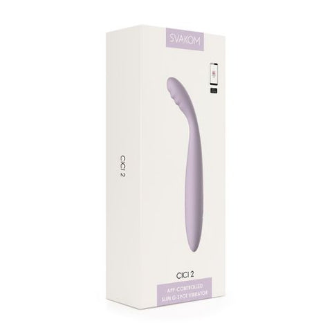 Svakom Cici 2 Flexible Head Slim Vibrator Lilac from Nice 'n' Naughty